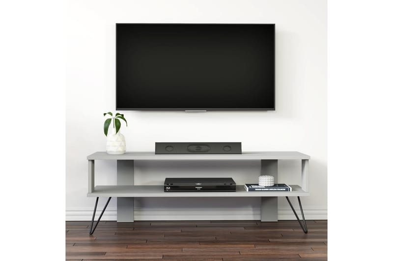 Greger TV-bord 120 cm - Grå - Møbler - TV borde & mediemøbler - TV-borde