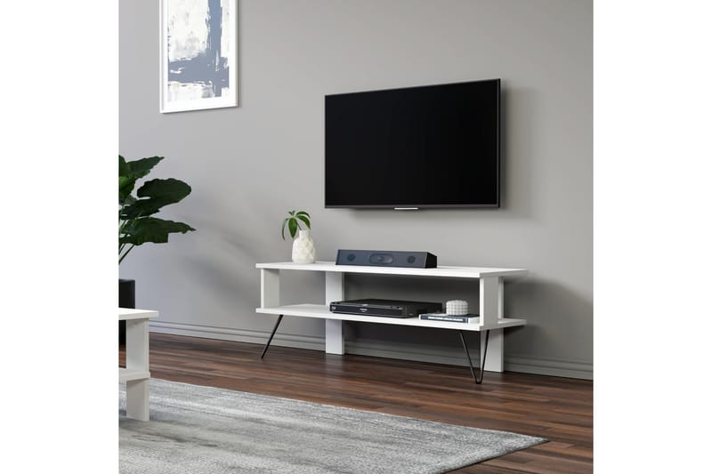 Greger TV-bord 120 cm - Hvid - Møbler - TV borde & mediemøbler - TV-borde