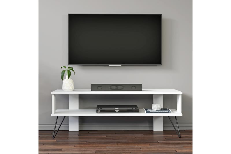 Greger TV-bord 120 cm - Hvid - Møbler - TV borde & mediemøbler - TV-borde