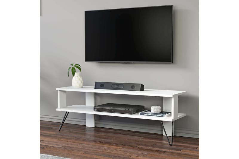 Greger TV-bord 120 cm - Hvid - Møbler - TV borde & mediemøbler - TV-borde