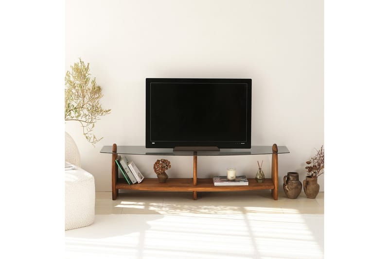 Guinn TV-bord 160 cm - Brun - Møbler - TV borde & mediemøbler - TV-borde