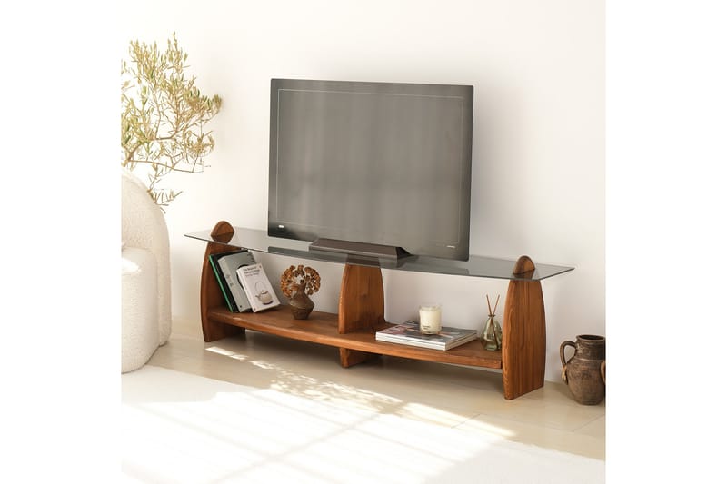 Guinn TV-bord 160 cm - Brun - Møbler - TV borde & mediemøbler - TV-borde