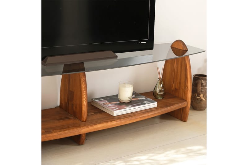 Guinn TV-bord 160 cm - Brun - Møbler - TV borde & mediemøbler - TV-borde