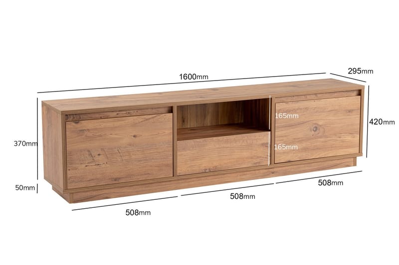 Gulliver TV-bord 160 cm - Brun - Møbler - TV borde & mediemøbler - TV-borde