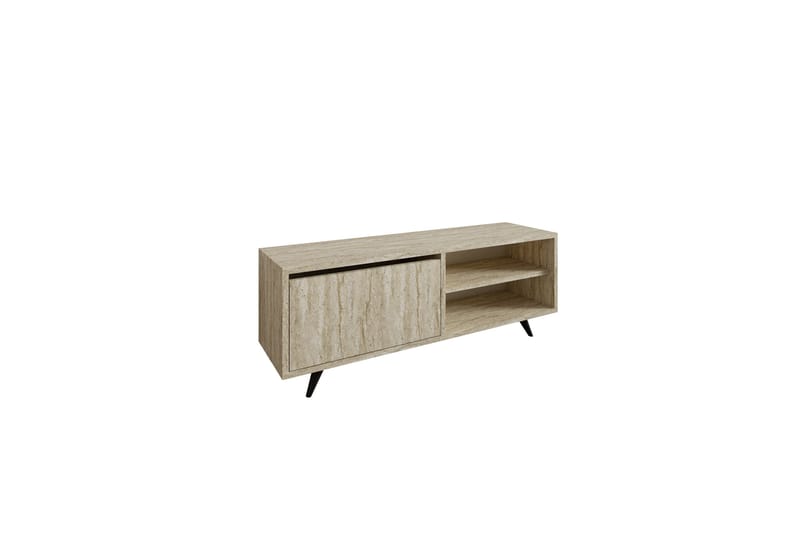 Hazle Tv-bænk 120 cm - Beige - Møbler - TV borde & mediemøbler - TV-borde