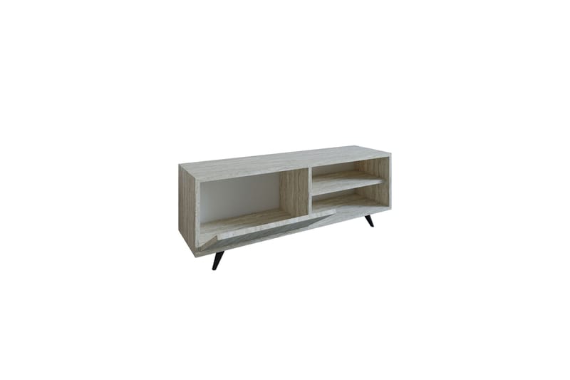 Hazle Tv-bænk 120 cm - Beige - Møbler - TV borde & mediemøbler - TV-borde