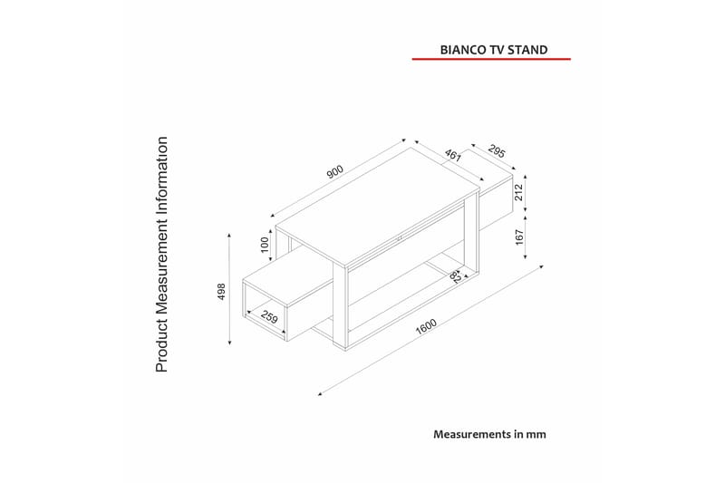 Herb Tv-bænk 160 cm - Beige - Møbler - TV borde & mediemøbler - TV-borde