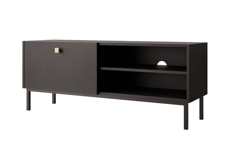 Hermann Tv-bord 120 cm - Sort - Møbler - TV borde & mediemøbler - TV-borde