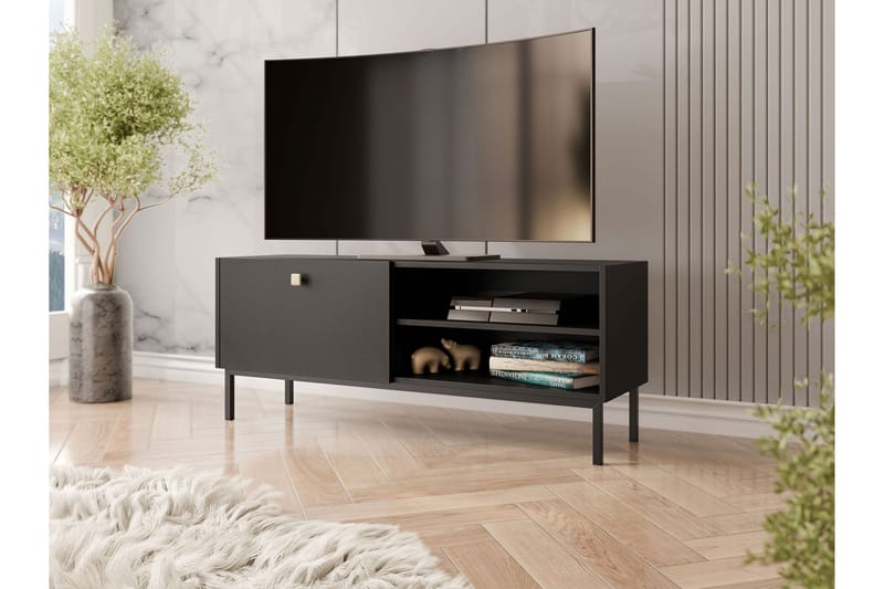 Hermann Tv-bord 120 cm - Sort - Møbler - TV borde & mediemøbler - TV-borde