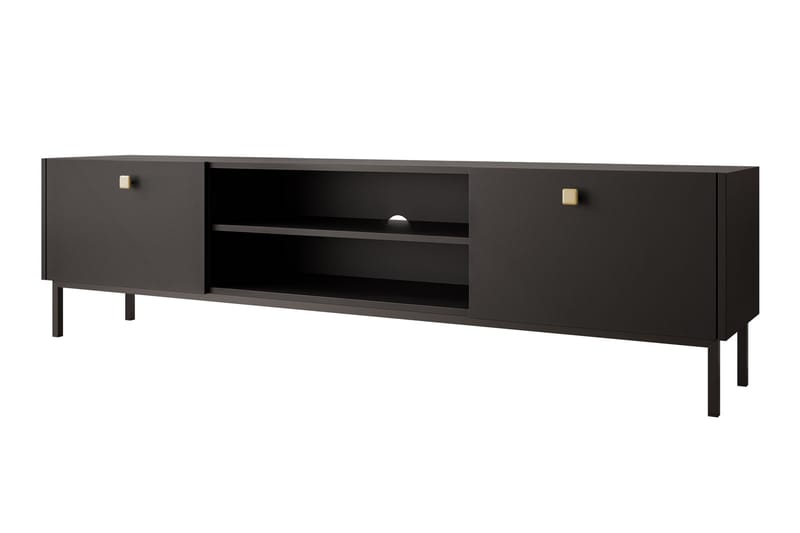 Hermann Tv-bord 180 cm - Sort - Møbler - TV borde & mediemøbler - TV-borde