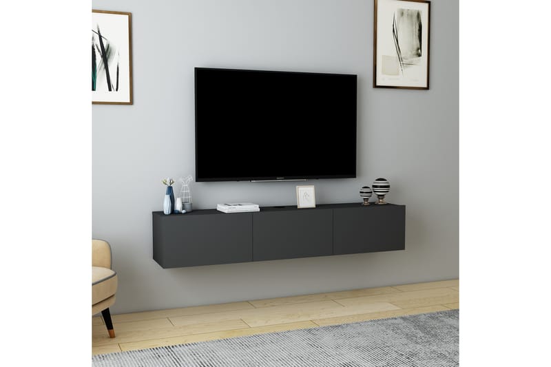 Hopper Tv-bænk 160 cm - Antracit - Møbler - TV borde & mediemøbler - TV-borde