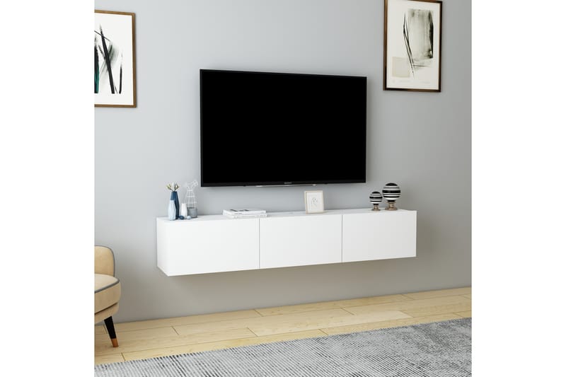 Hopper Tv-bænk 160 cm - Hvid - Møbler - TV borde & mediemøbler - TV-borde