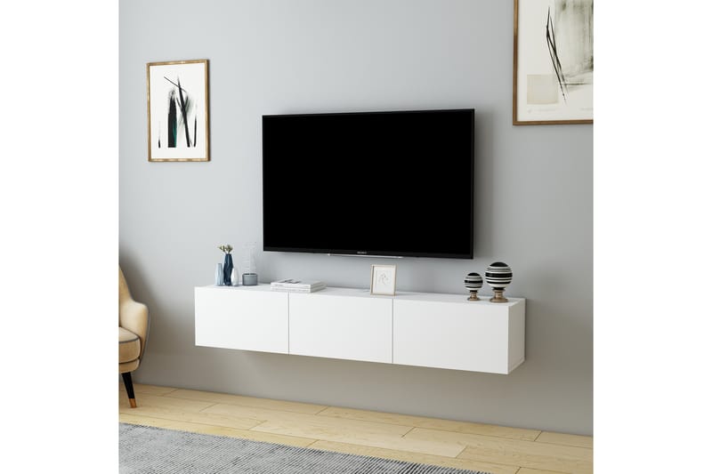 Hopper Tv-bænk 160 cm - Hvid - Møbler - TV borde & mediemøbler - TV-borde