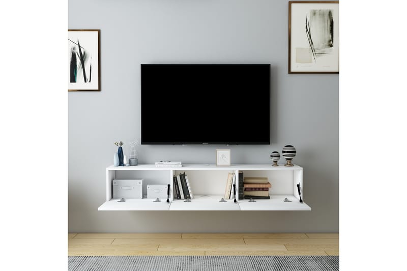 Hopper Tv-bænk 160 cm - Hvid - Møbler - TV borde & mediemøbler - TV-borde