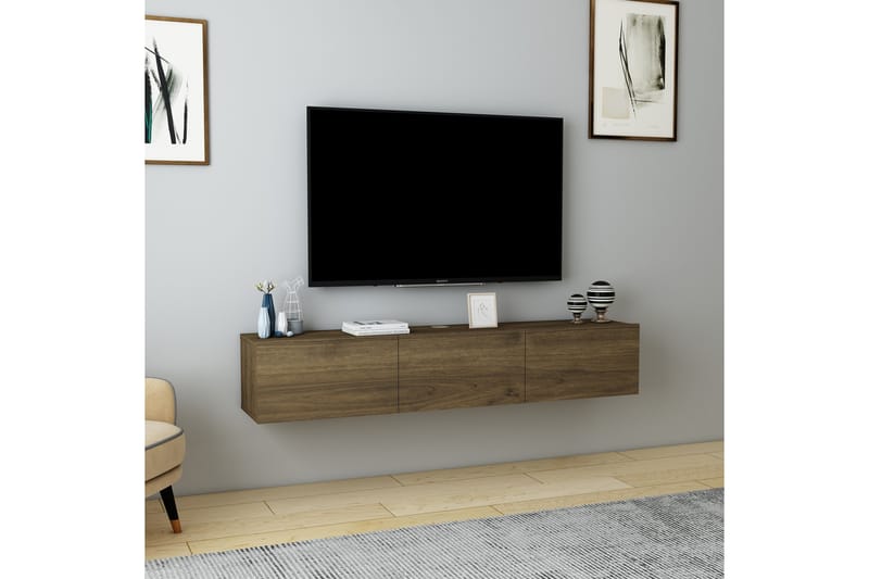 Hopper Tv-bænk 160 cm - Valnød - Møbler - TV borde & mediemøbler - TV-borde