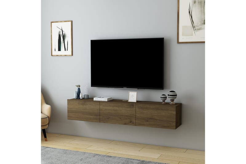 Hopper Tv-bænk 160 cm - Valnød - Møbler - TV borde & mediemøbler - TV-borde