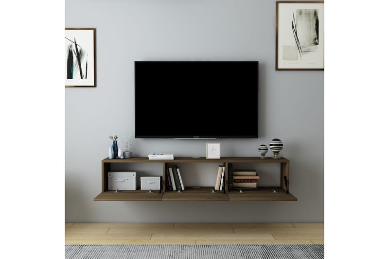 Hopper Tv-bænk 160 cm - Valnød - Møbler - TV borde & mediemøbler - TV-borde