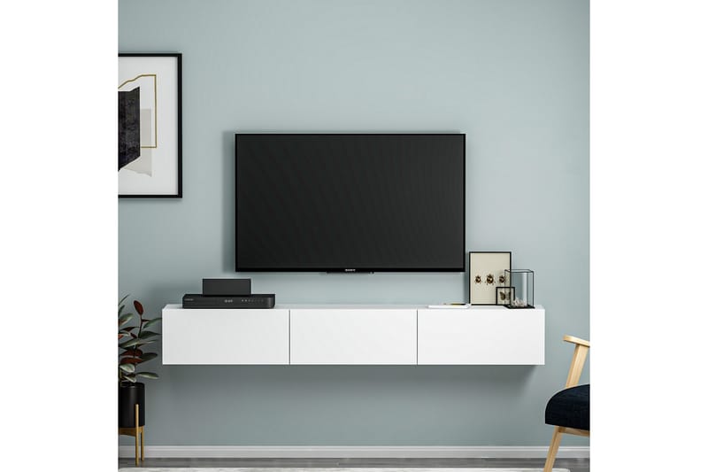 Interlaken Tv-bænk 180 cm - Hvid - Møbler - TV borde & mediemøbler - TV-borde