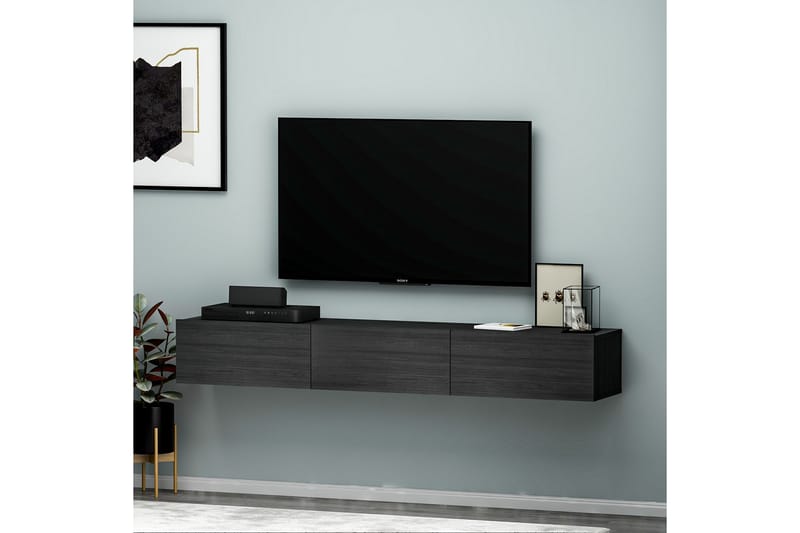 Interlaken Tv-bænk 180 cm - Sort - Møbler - TV borde & mediemøbler - TV-borde