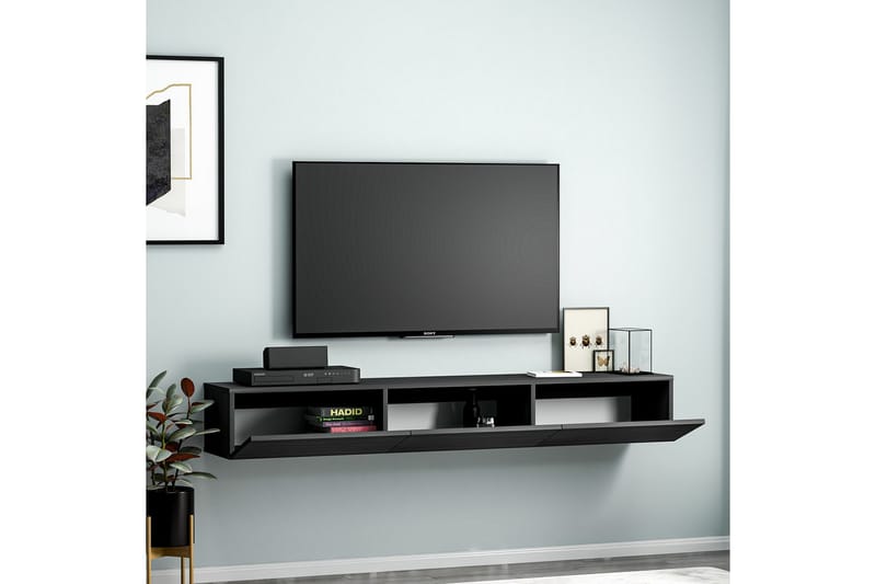 Interlaken Tv-bænk 180 cm - Sort - Møbler - TV borde & mediemøbler - TV-borde