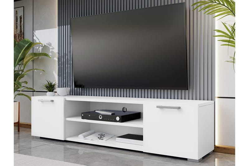 Lindesberg Tv-bord 156 cm - Hvid - Møbler - TV borde & mediemøbler - TV-borde