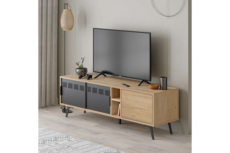 Lulia Tv-bænk 148,2 cm - Brun/Eg - Møbler - TV borde & mediemøbler - TV-borde