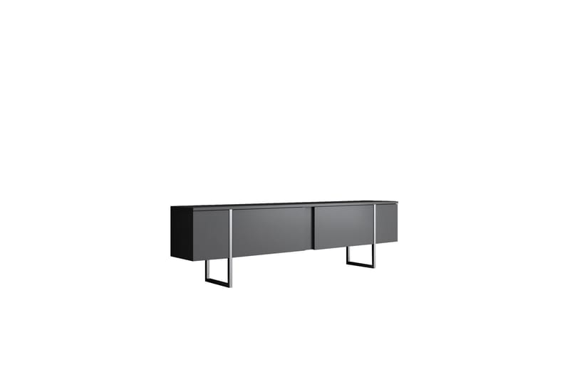 Luxe Tv-bænk 180 cm - Antracit/Sølv - Møbler - TV borde & mediemøbler - TV-borde