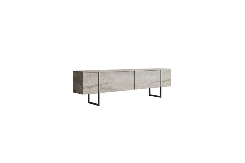 Luxe Tv-bænk 180 cm - Beige/Sølv - Møbler - TV borde & mediemøbler - TV-borde