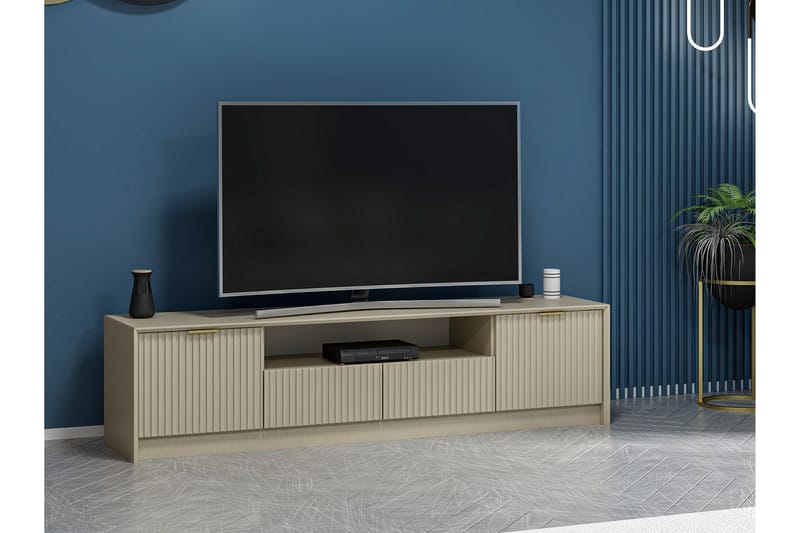 Luxe Tv-bænk 180 cm - Sandsten - Møbler - TV borde & mediemøbler - TV-borde