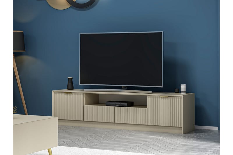 Luxe Tv-bænk 180 cm - Sandsten - Møbler - TV borde & mediemøbler - TV-borde