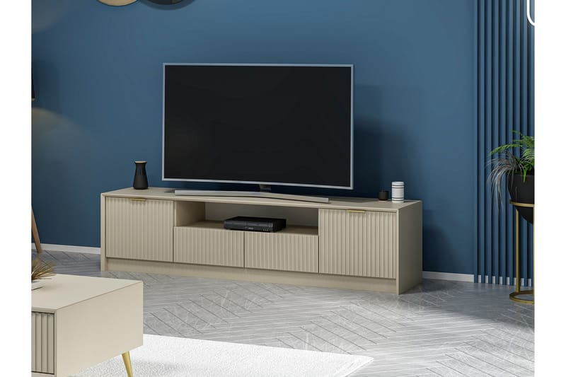 Luxe Tv-bænk 180 cm - Sandsten - Møbler - TV borde & mediemøbler - TV-borde