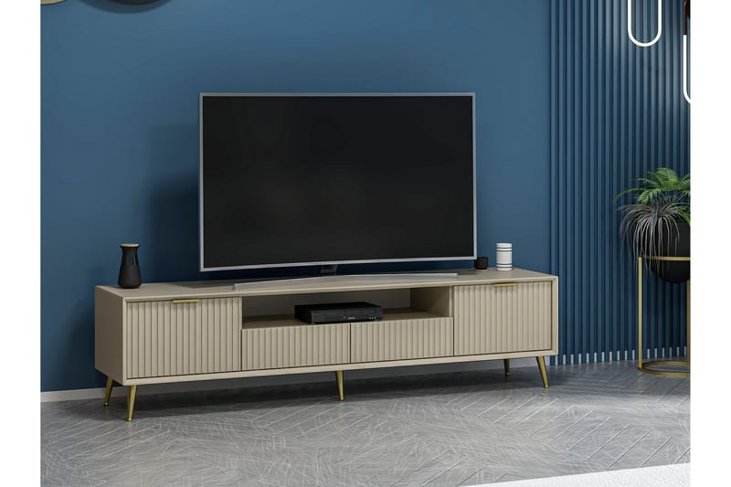 Luxe Tv-bænk 180 cm - Sandsten - Møbler - TV borde & mediemøbler - TV-borde