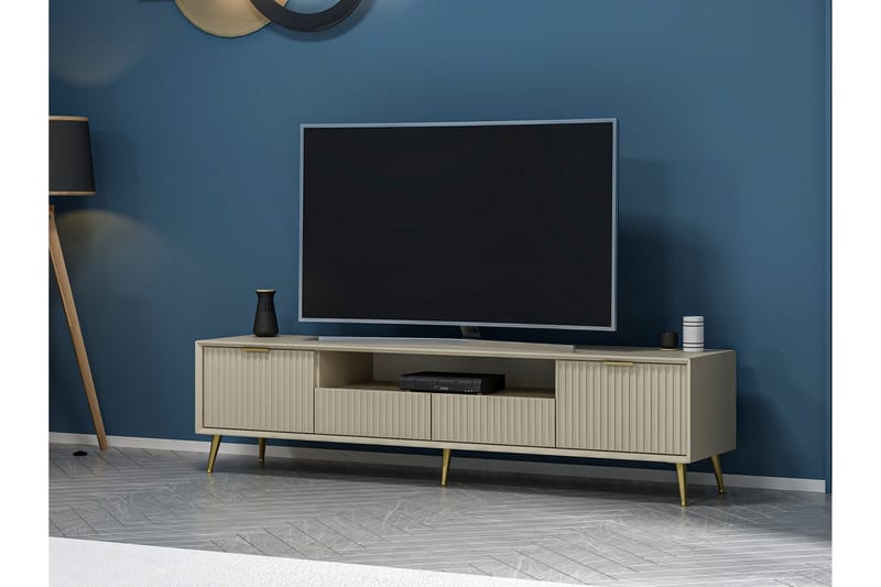 Luxe Tv-bænk 180 cm - Sandsten - Møbler - TV borde & mediemøbler - TV-borde