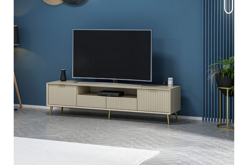 Luxe Tv-bænk 180 cm - Sandsten - Møbler - TV borde & mediemøbler - TV-borde