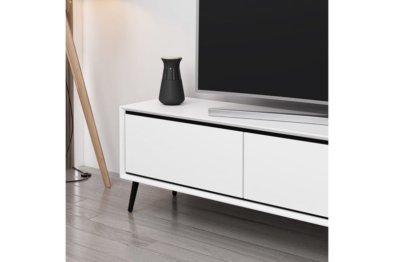 Manisha Tv-bænk 180 cm - Sort/Hvid - Møbler - TV borde & mediemøbler - TV-borde