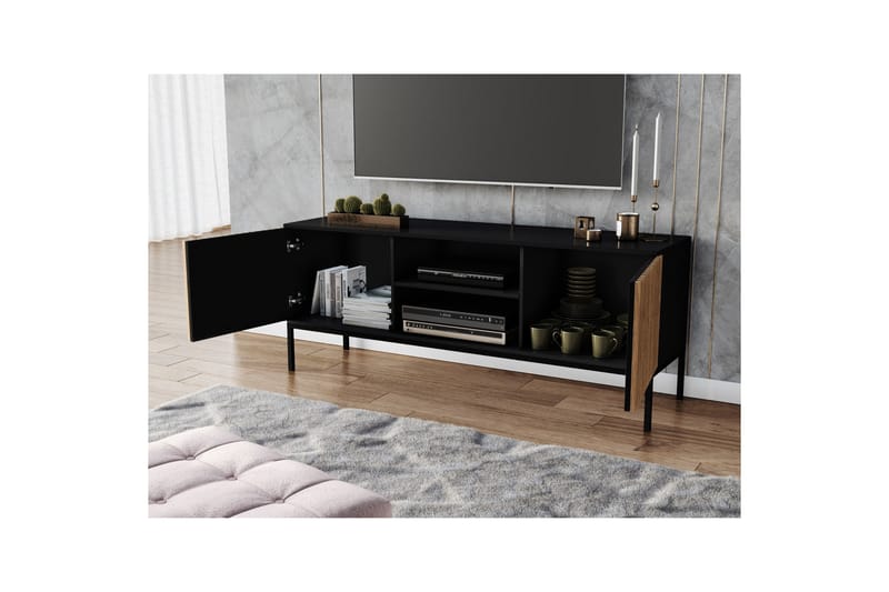 Meorati TV-skab 150 cm - Brun - Møbler - TV borde & mediemøbler - TV-skab