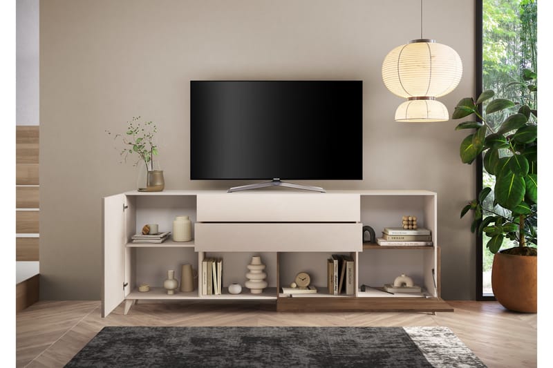 Monaco TV-bænk 241x42 cm - Messing - Møbler - TV borde & mediemøbler - TV-borde