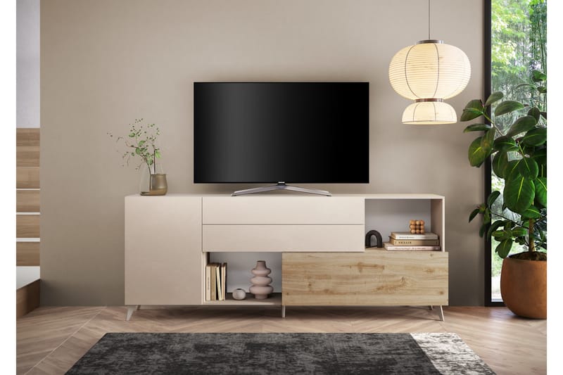 Monaco TV-bænk 241x42 cm - Messing - Møbler - TV borde & mediemøbler - TV-borde