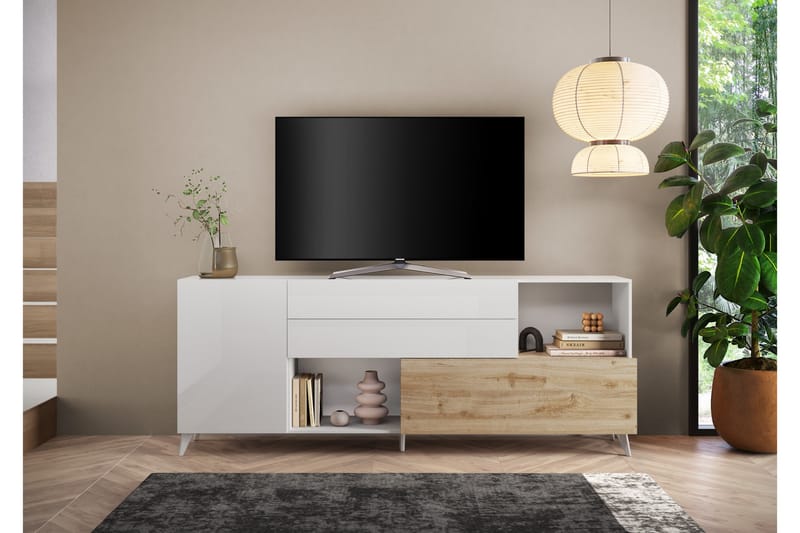 Monaco TV-bænk 241x42 cm - Messing - Møbler - TV borde & mediemøbler - TV-borde