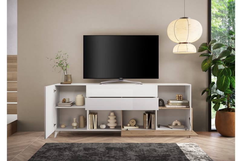 Monaco TV-bænk 241x42 cm - Messing - Møbler - TV borde & mediemøbler - TV-borde