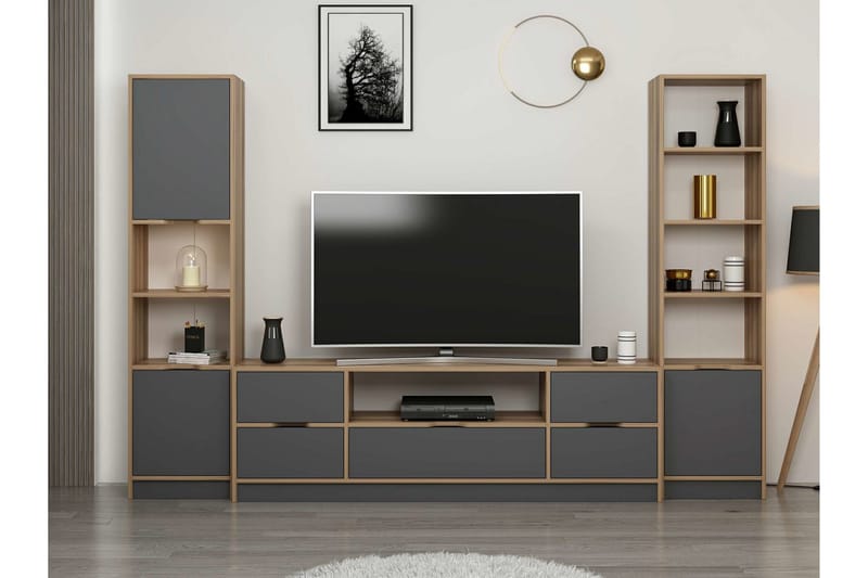 Munna Tv-skab 180 cm - Antracit - Møbler - TV borde & mediemøbler - TV-skab