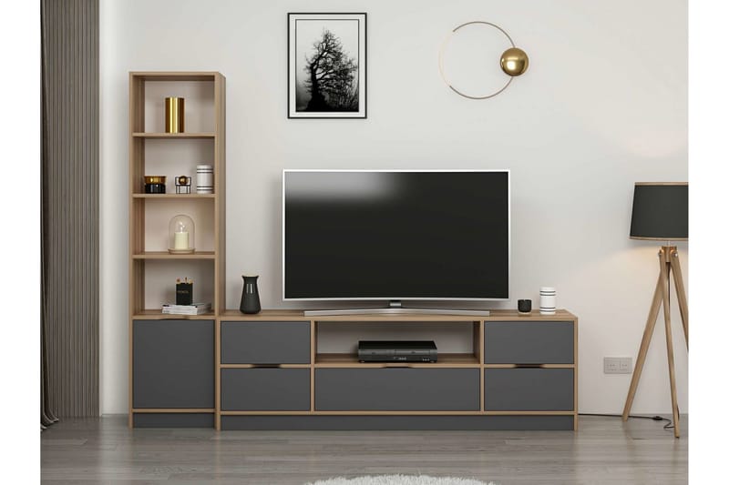 Munna Tv-skab 180 cm - Antracit - Møbler - TV borde & mediemøbler - TV-skab