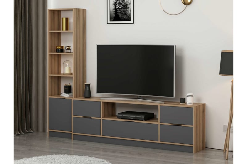 Munna Tv-skab 180 cm - Antracit - Møbler - TV borde & mediemøbler - TV-skab