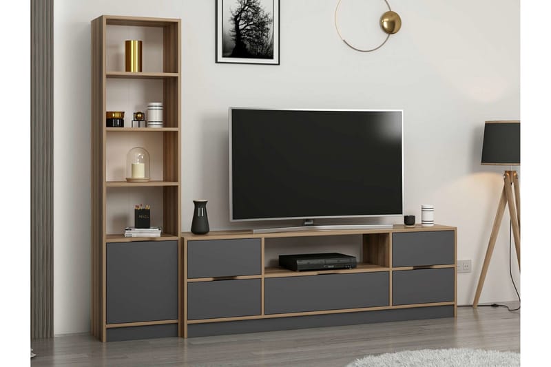 Munna Tv-skab 180 cm - Antracit - Møbler - TV borde & mediemøbler - TV-skab