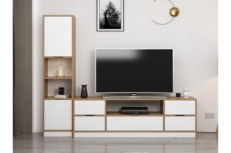 Munna Tv-skab 180 cm - Hvid - Møbler - TV borde & mediemøbler - TV-skab