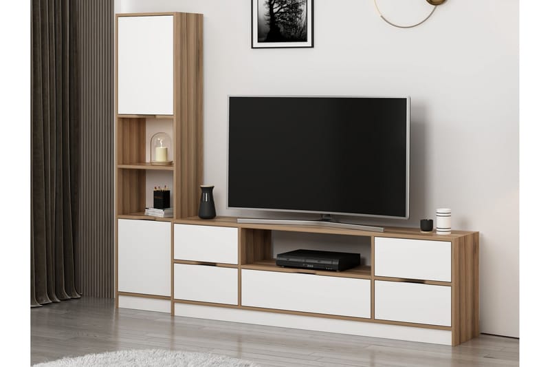 Munna Tv-skab 180 cm - Hvid - Møbler - TV borde & mediemøbler - TV-skab