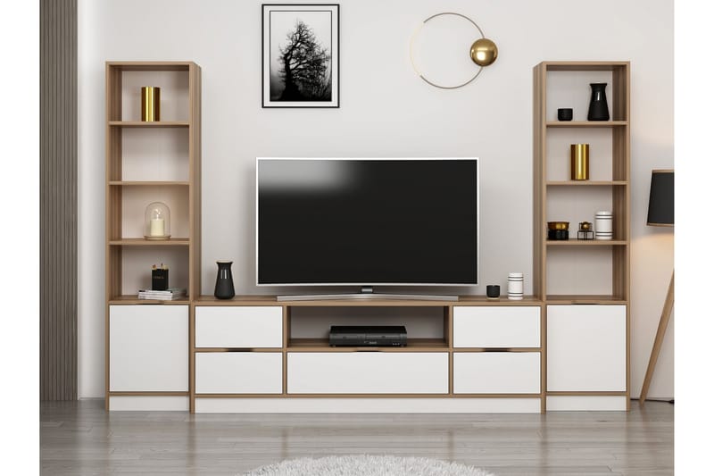 Munna Tv-skab 180 cm - Hvid - Møbler - TV borde & mediemøbler - TV-skab