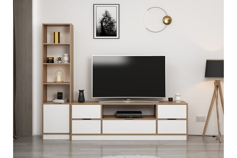 Munna Tv-skab 180 cm - Hvid - Møbler - TV borde & mediemøbler - TV-skab