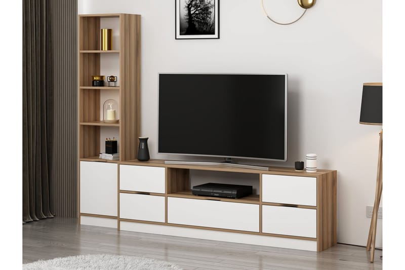 Munna Tv-skab 180 cm - Hvid - Møbler - TV borde & mediemøbler - TV-skab