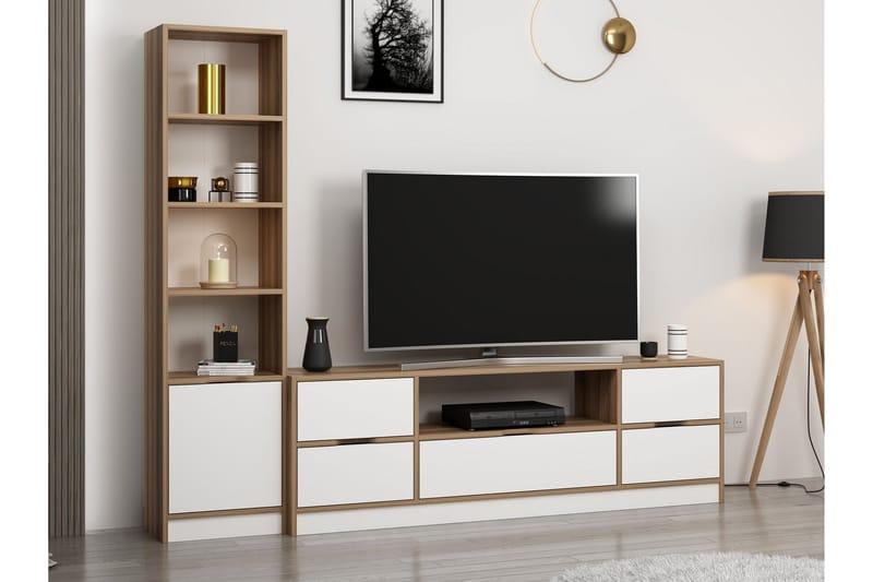 Munna Tv-skab 180 cm - Hvid - Møbler - TV borde & mediemøbler - TV-skab